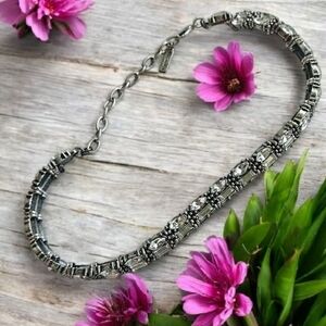 Sugarfix Intricate Crystal Baguette Rhinestone Choker